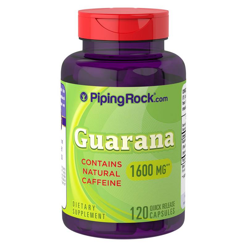 PIPING ROCK - Guarana 1600 Mg x 120 Cápsulas