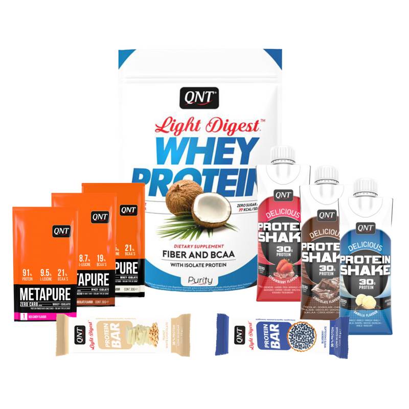 QNT - Pack Welly Box Proteína Light Digest Coconut