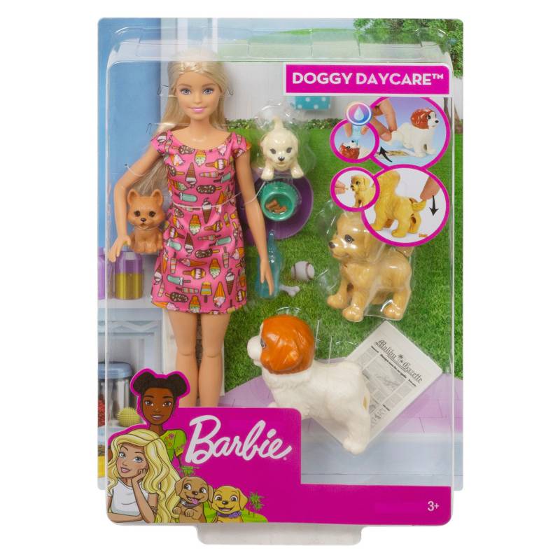 BARBIE - Muñeca Barbie Familia Guardería Perritos