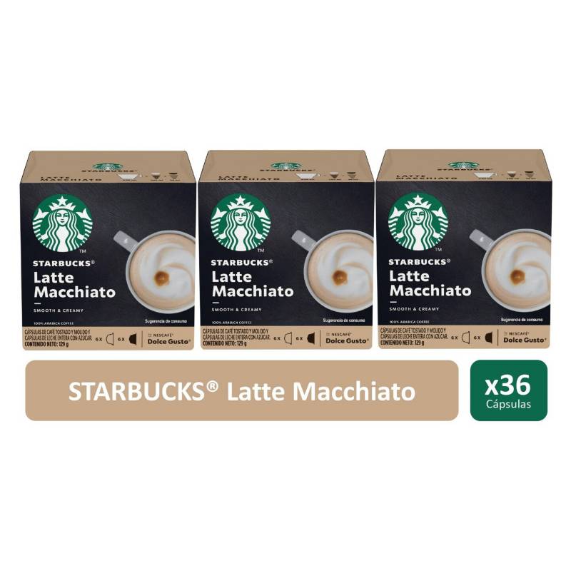 STARBUCKS - Cápsulas Latte Macchiato x3 Cajas