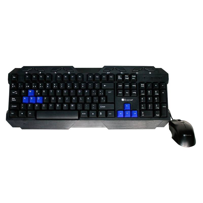 GREEN-E - Kit teclado gamer más Mouse USB