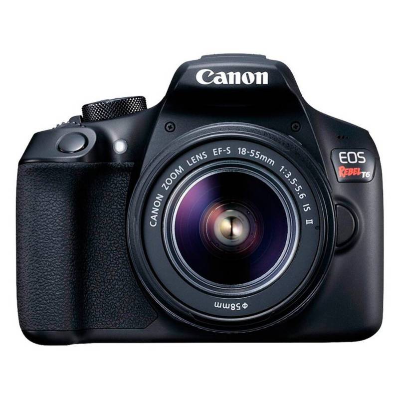 CANON - Cámara Canon Reflex Eos Rebel T6-1300D Kit 18-55mm