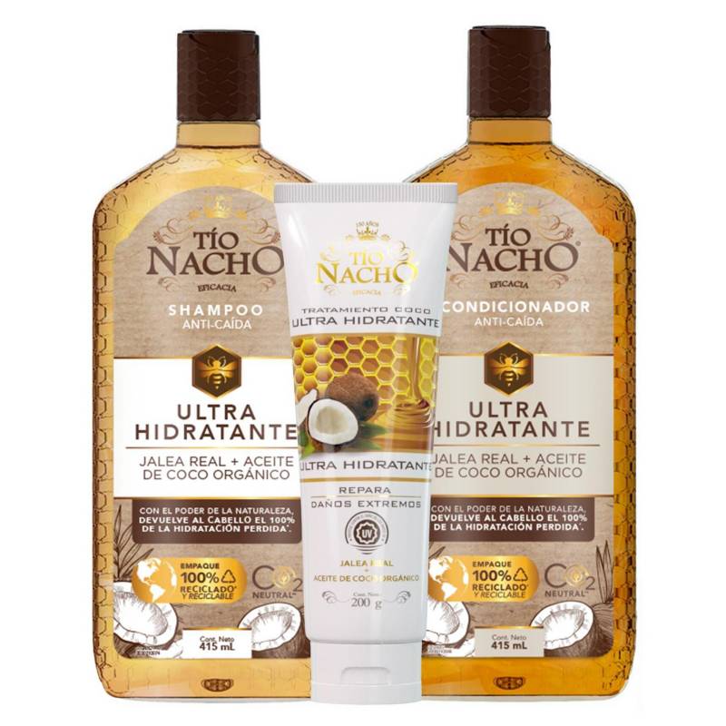 TIO NACHO - Ultra Hidratante Shampoo Acond. y Tratam
