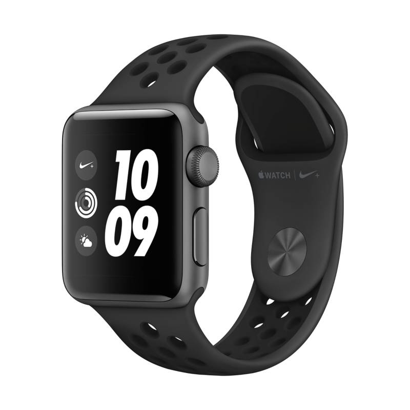 APPLE - Apple&nbsp;Watch&nbsp;Nike&nbsp;Series&nbsp;3 (38mm, GPS) - Caja aluminio gris espacial - Correa Nike Sport color antracita/negra
