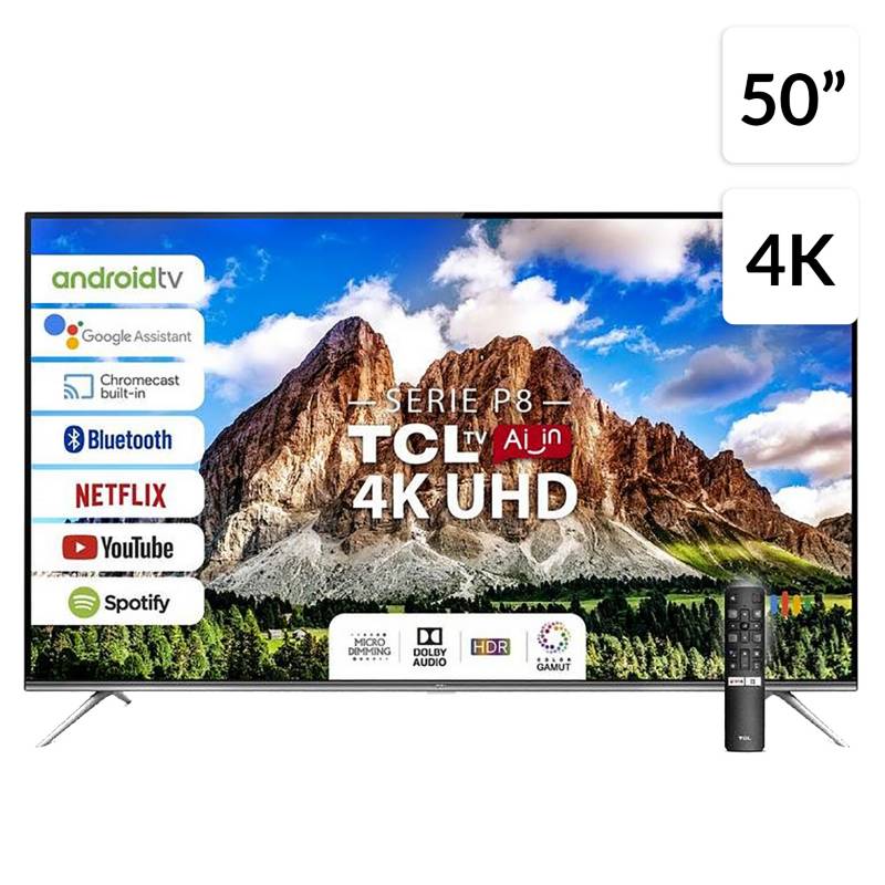TCL - Led 50" 50P8 Android Tv Uhd 4K