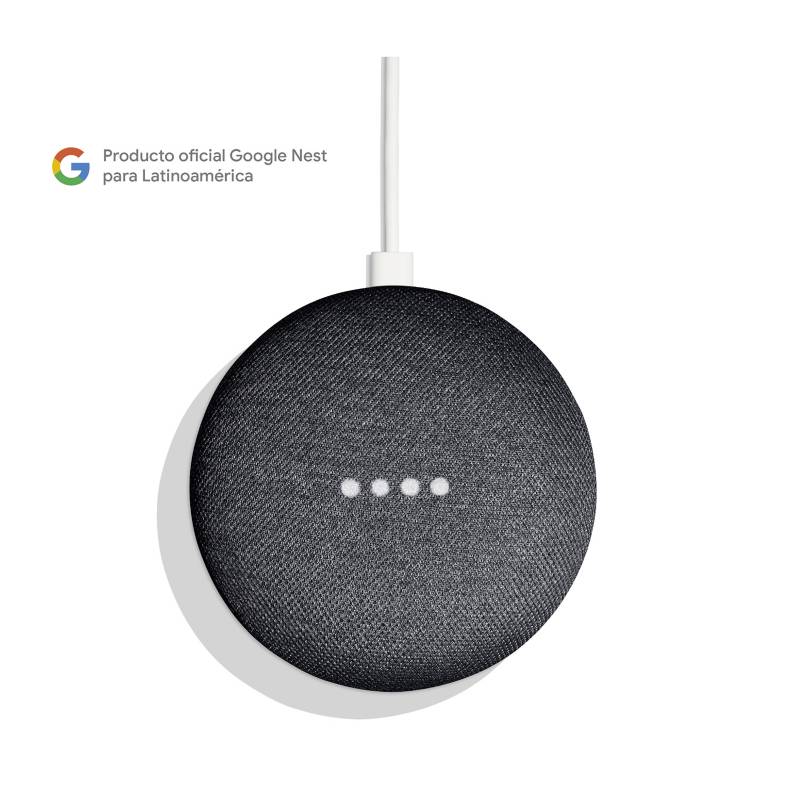 Google - Google Home Mini Gris Carbon