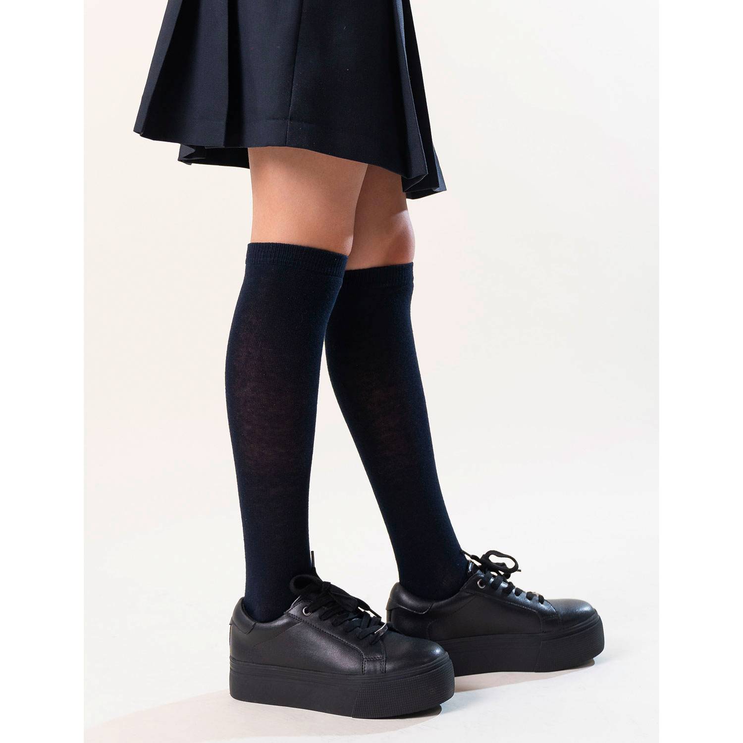 HUSH PUPPIES Calzado Escolar Niña Cuero Negro Hush Puppies