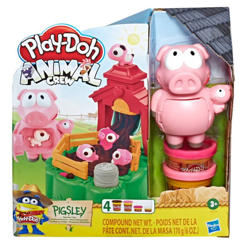 PLAY DOH - Arte Y Manualidades Para Niños Play-Doh Animal Crew Pigsley Cerditos En El Lodo