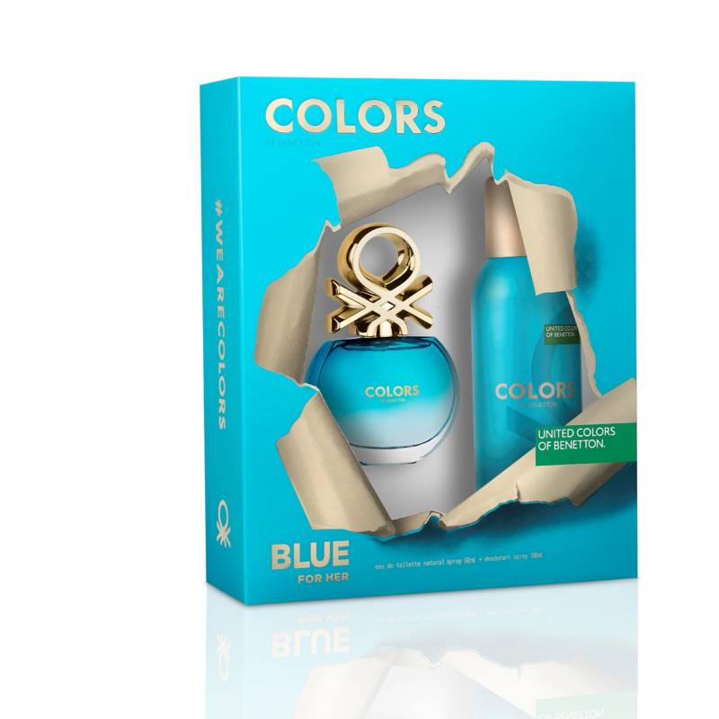 Benetton - Set Colors Blue Edt 50ml + Deo 150ml