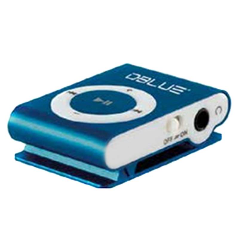 Dblue - Dblue Reproductor Mp3 Metálico Microsd Azul Puntostore