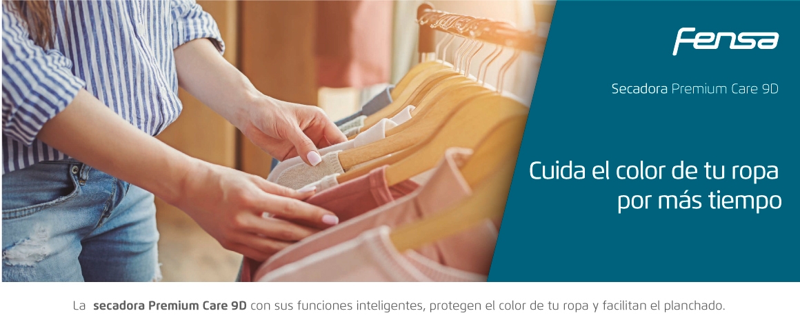 Cuida el color de tu ropa por más tiempo con la Secadora Premium Care 9D