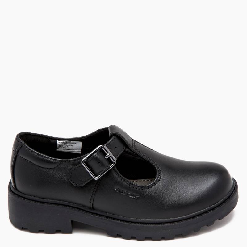 GEOX - Geox Zapato Escolar Niña Cuero Negro