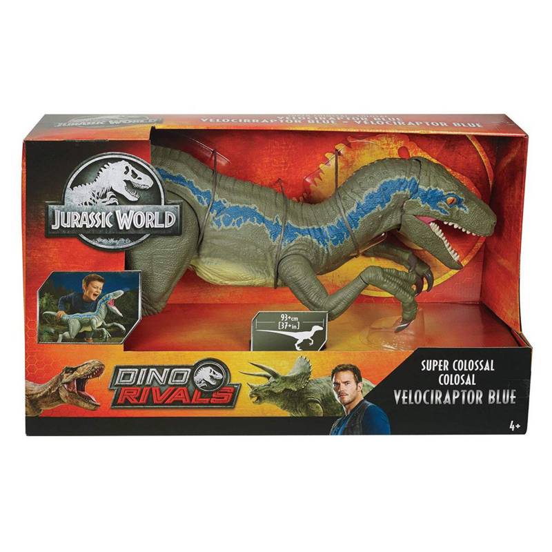 MATTEL - Super Colosal Velociraptor Blue Jurassic World