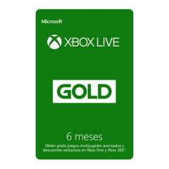 MICROSOFT - Xbox Live Gold 6 Meses