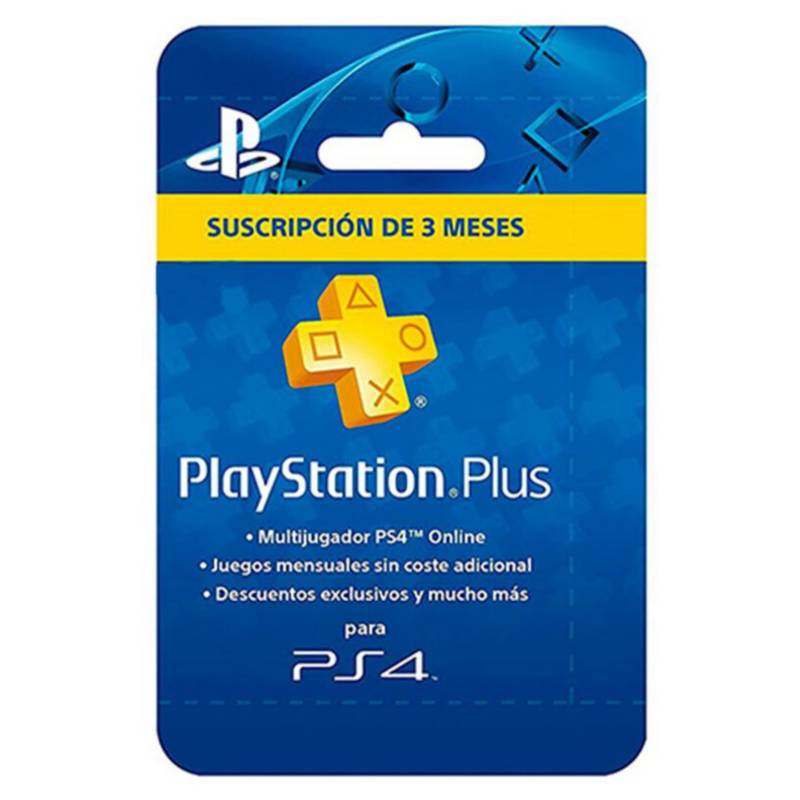 PLAYSTATION - Tarjeta Playstation Plus 3 Meses Sony (Cuenta A.)
