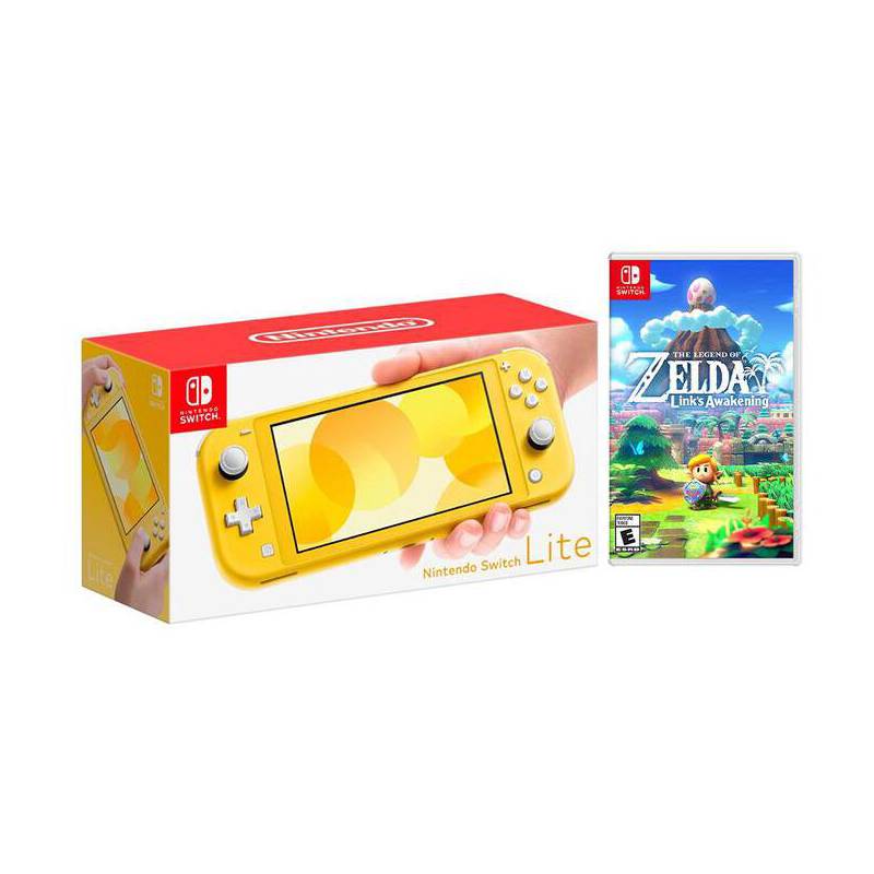 Nintendo - Kit Nintendo Switch Lite Amarillo y Zelda: Links A