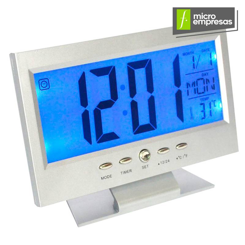 GENERICO - Reloj Despertador Digital Pantalla Lcd Led Ds-8082