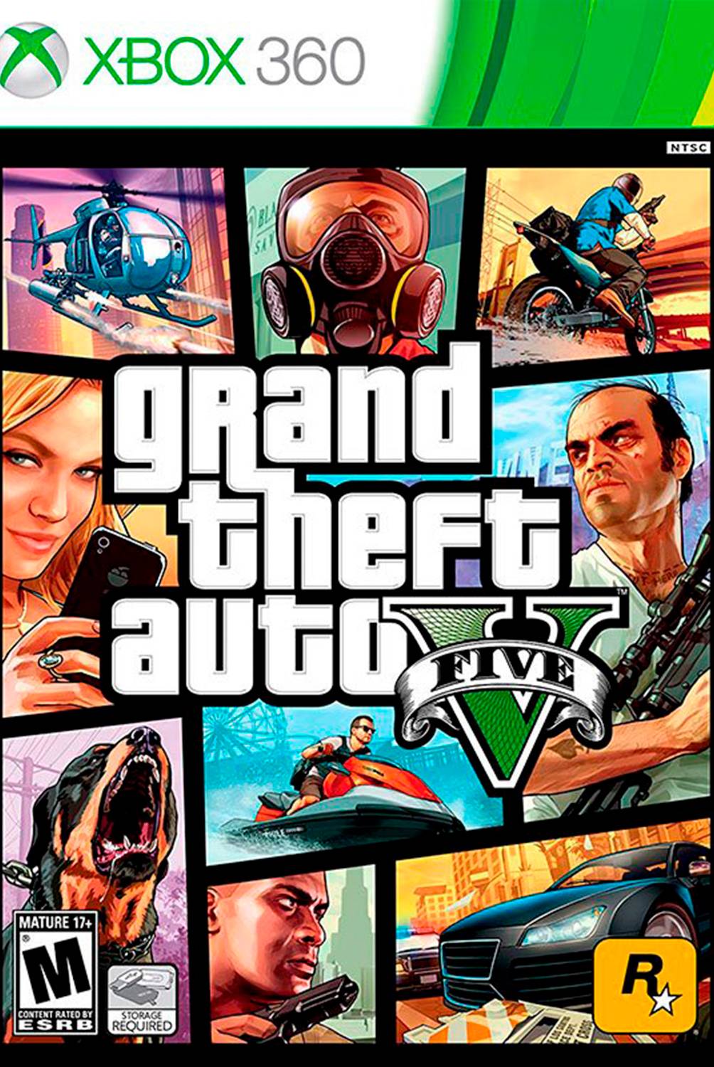 ROCKSTAR - Grand Theft Auto V GTA V Xbox 360.