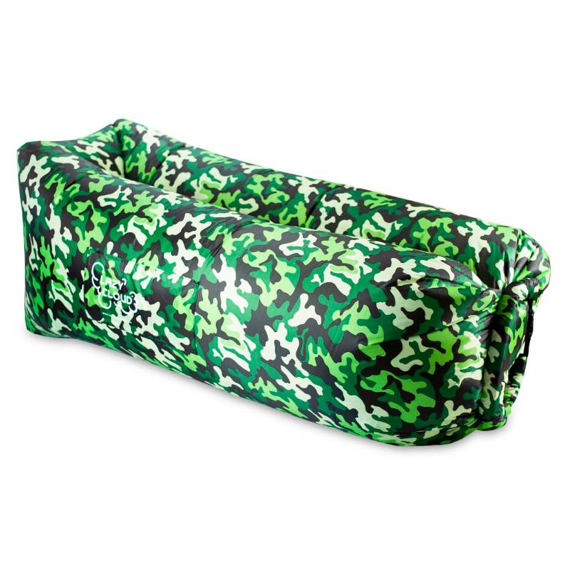 LAZY CLOUD LODGE - Sillon Inflable Premium Camuflado Verde