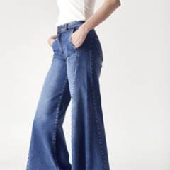 MOMCHIC - Jeans de Algodón Palazzo Mujer