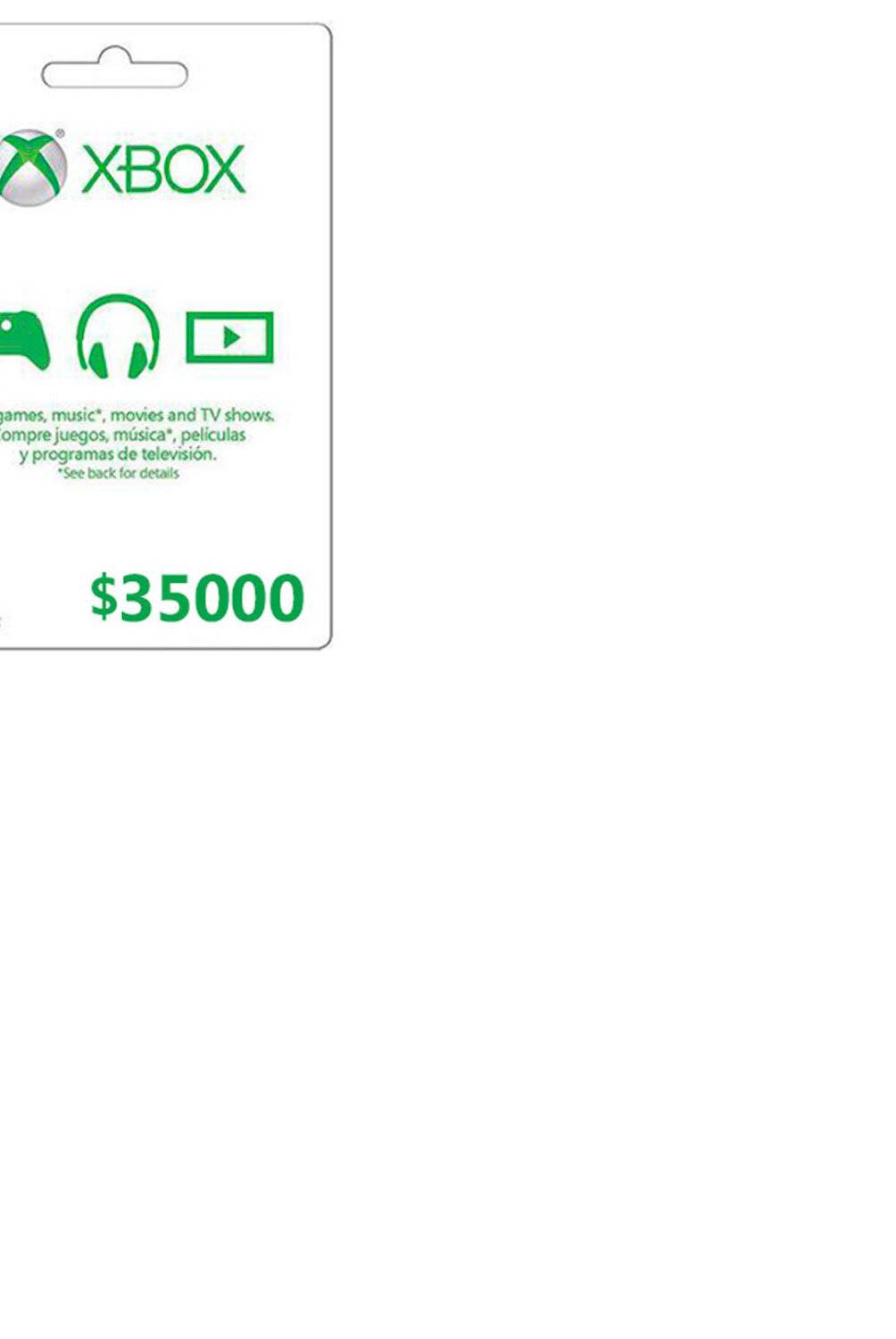 MICROSOFT - Tarjeta Xbox Live Chile $35.000