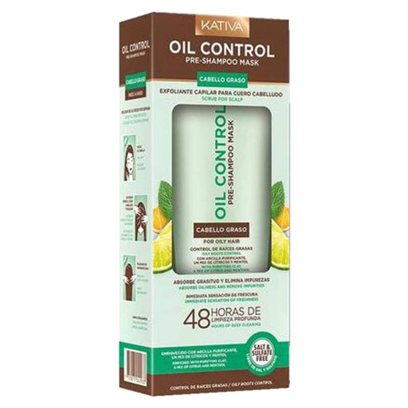 KATIVA - Exfoliante Pre Shampoo Kativa Oil Control 250 Ml