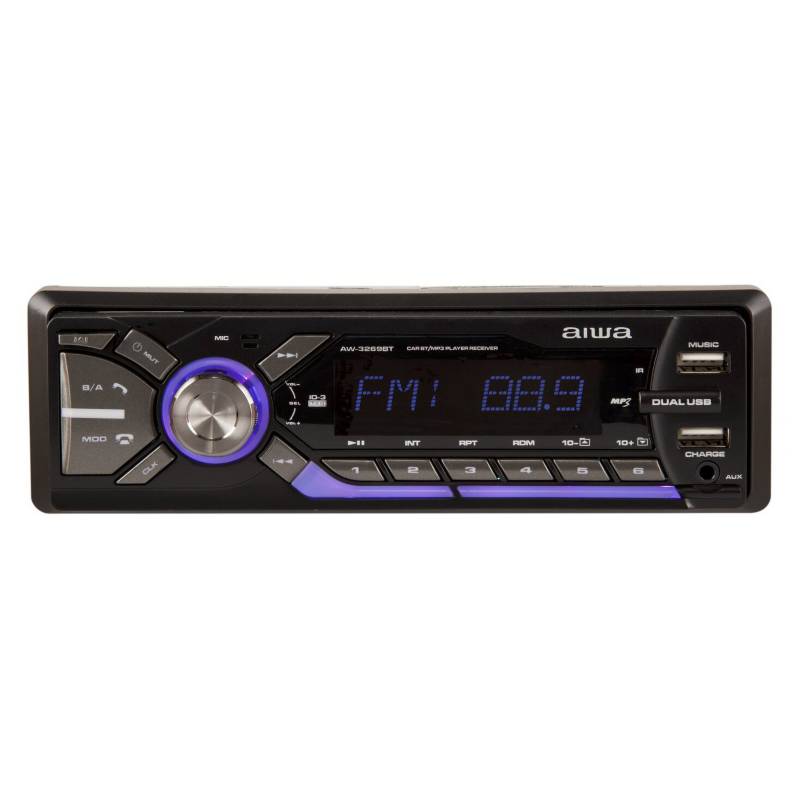 AIWA - Radio Auto 1 Din Bluetooth Mp3 Usb AW-3269BT
