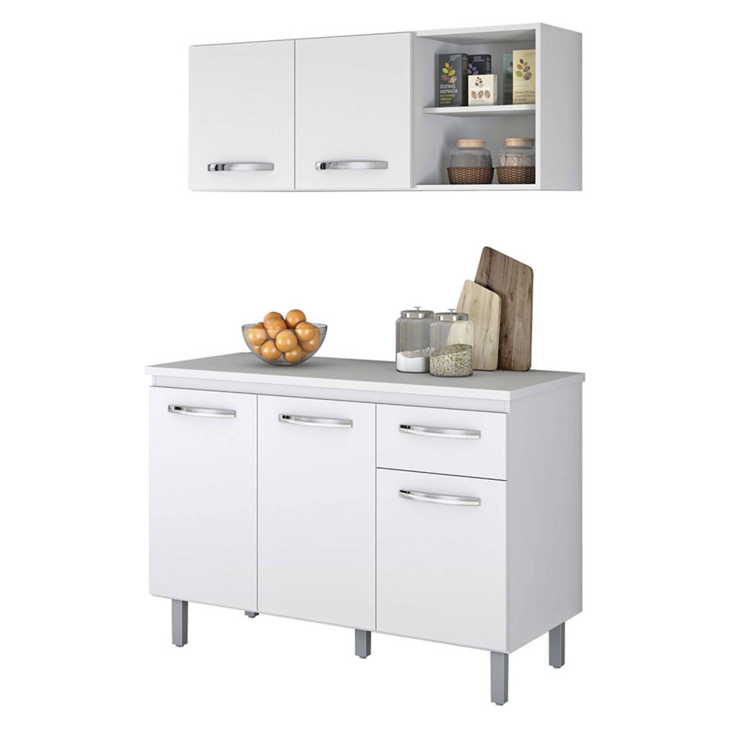 Ripley - MUEBLE ORGANIZADOR DE COCINA MODERNO SOPHIA 4 PUERTAS RYR MUEBLES