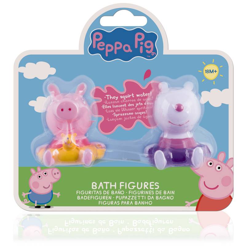 PEPPA PIG - Peppa Pig Figura De Bano Pack x 2