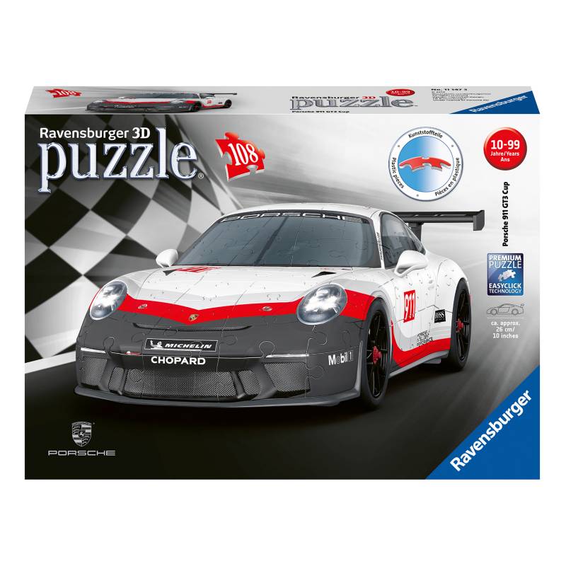 Ravensburger Puzzle 3D Porsche Gt3 Cup 108 piezas