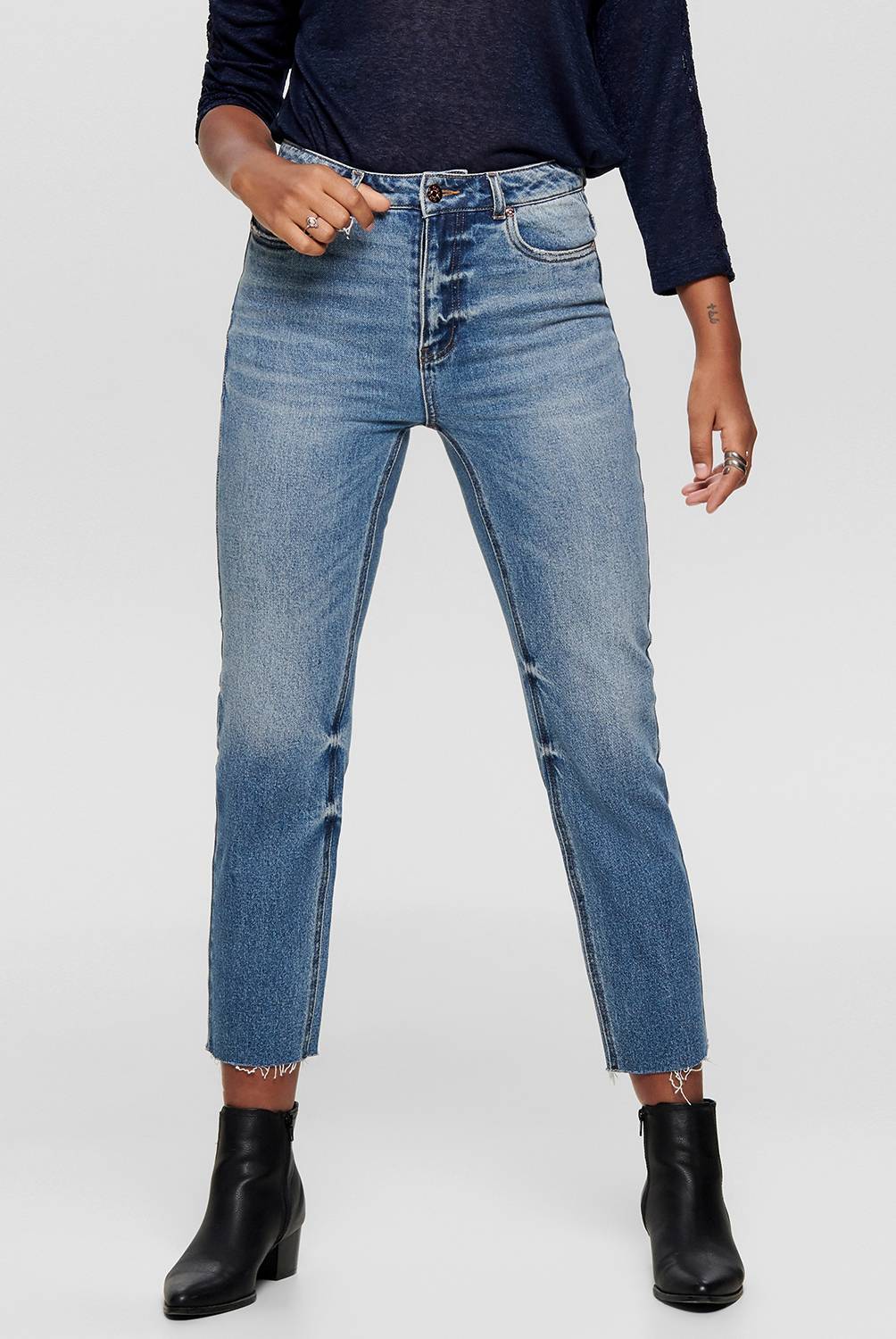 ONLY - Jeans de Algodón Mujer