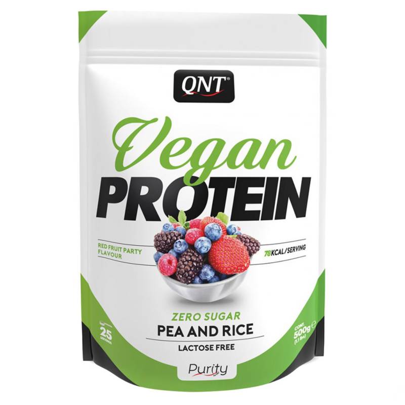 QNT - Proteína Vegana Frutos Rojos 500 Gr