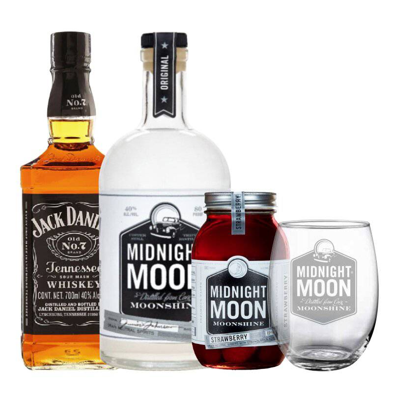 JACK DANIELS - Full Bourbon: Jack Daniels 2 Midnigh Moon Copa