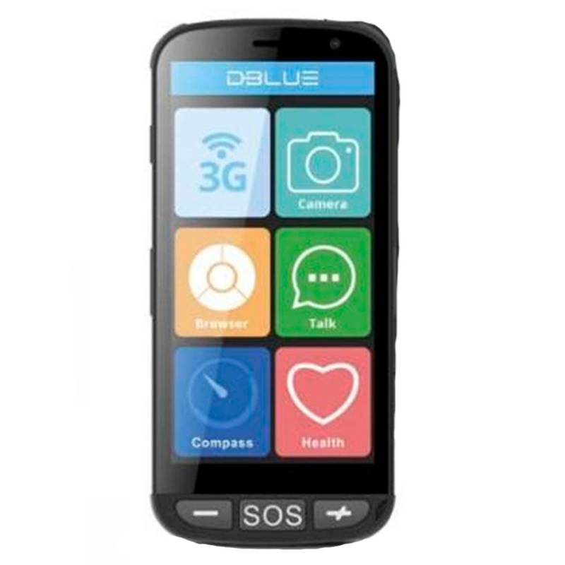 DBLUE - Telefono Celular Senior Android 5.1  Chip Entel