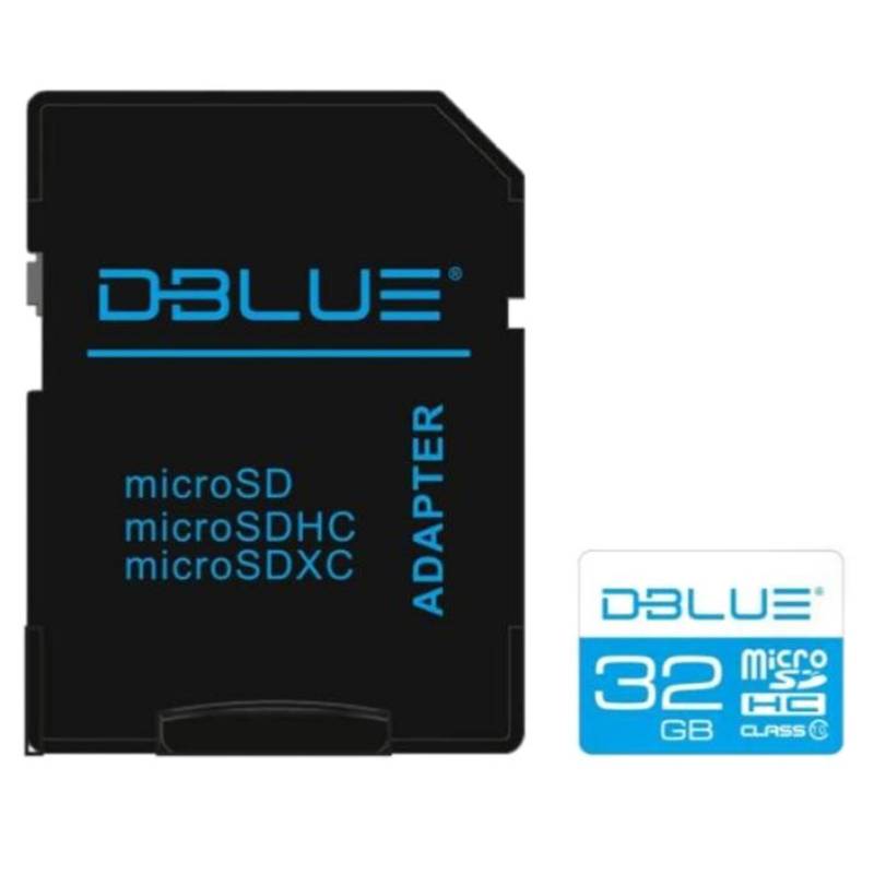 DBLUE - Tarjeta de Memoria 32 GB Clase 10  Adaptador / K