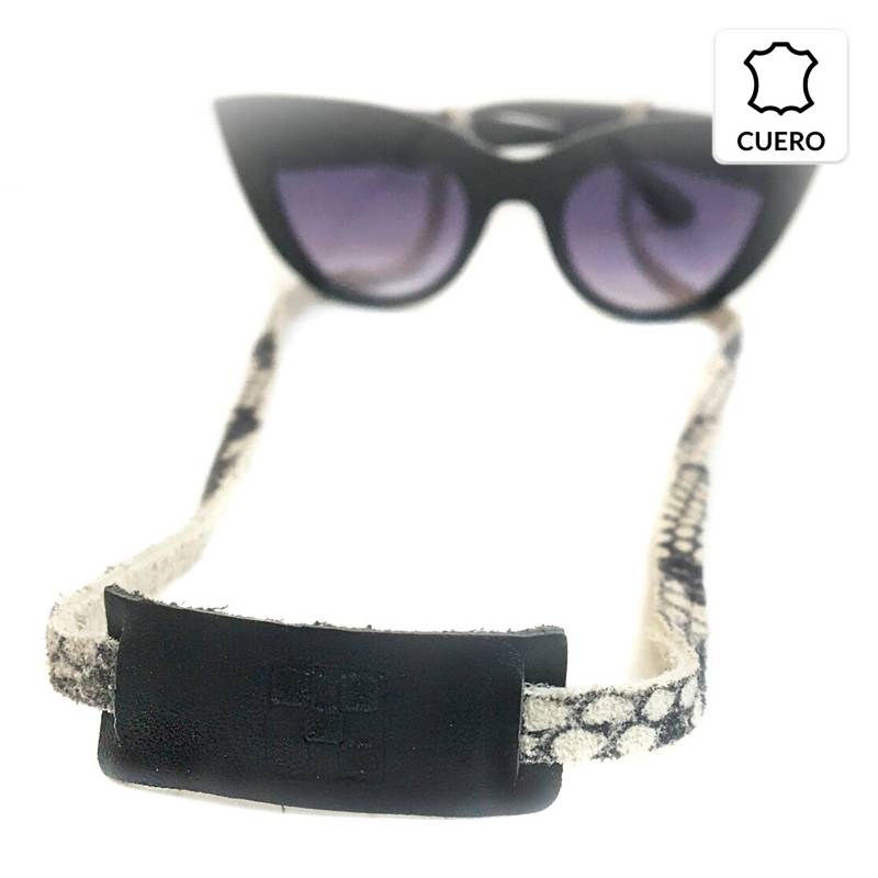TRELKE - Sunglasses Stap Cuero Natural Animal Print Byn