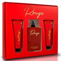 ETIENNE - Set Perfume Mujer EDP Rouge 100ml + 2 Crema de manos 50 ml