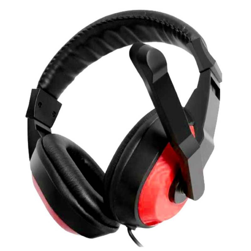DBLUE - Audifonos Gamer PS4 Con Microfono 3.5mm Rojo