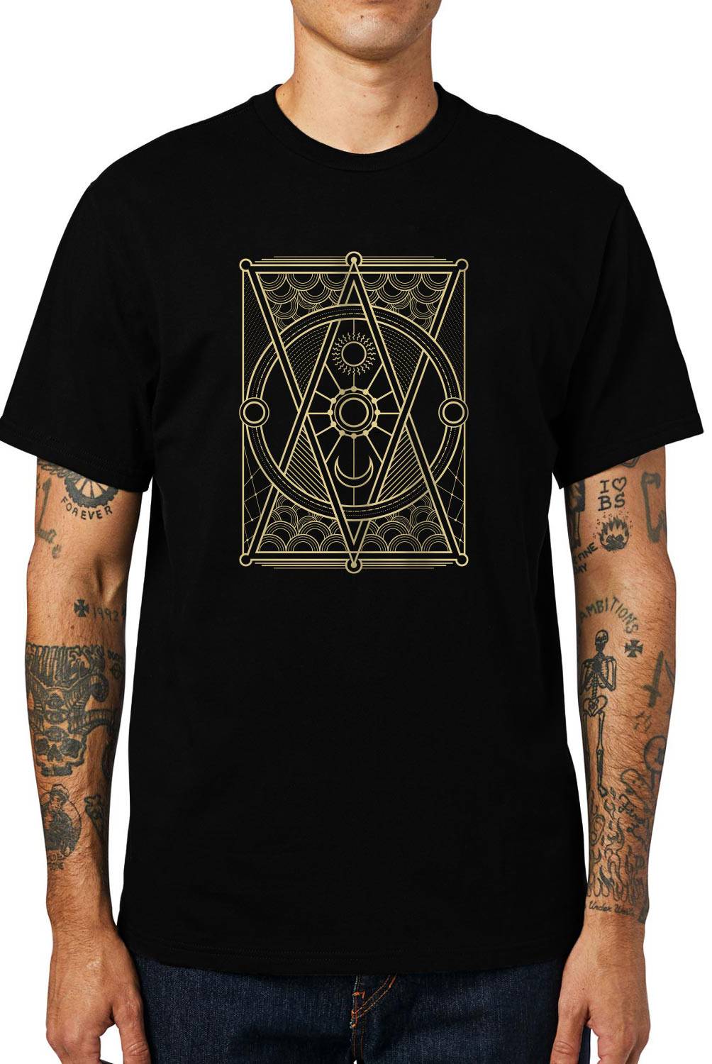 GET OUT - Polera Sun And Moon Geometry