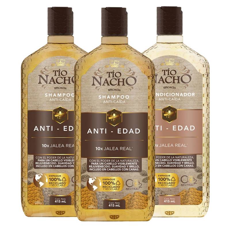 TIO NACHO Pack Antiedad 2 Shampoo + Acondicionador