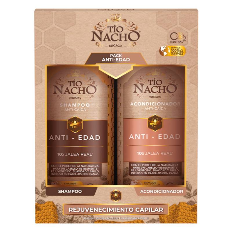 TIO NACHO Pack Antiedad Shampoo + Acondicionador