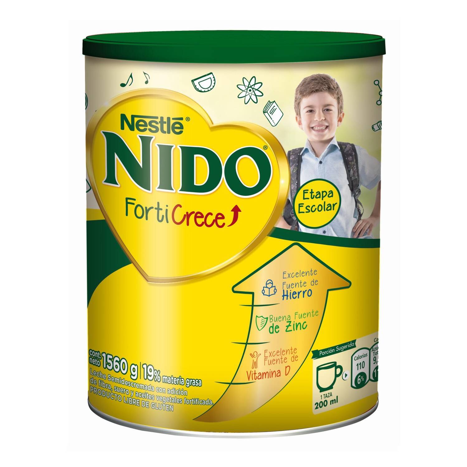 Nido Leche Forticrece Semidescremada Tarro1560g Falabella Com