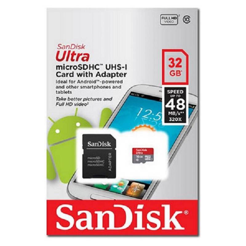 Sandisk - Memoria Microsd Sandisk 32 Gb Clase 10