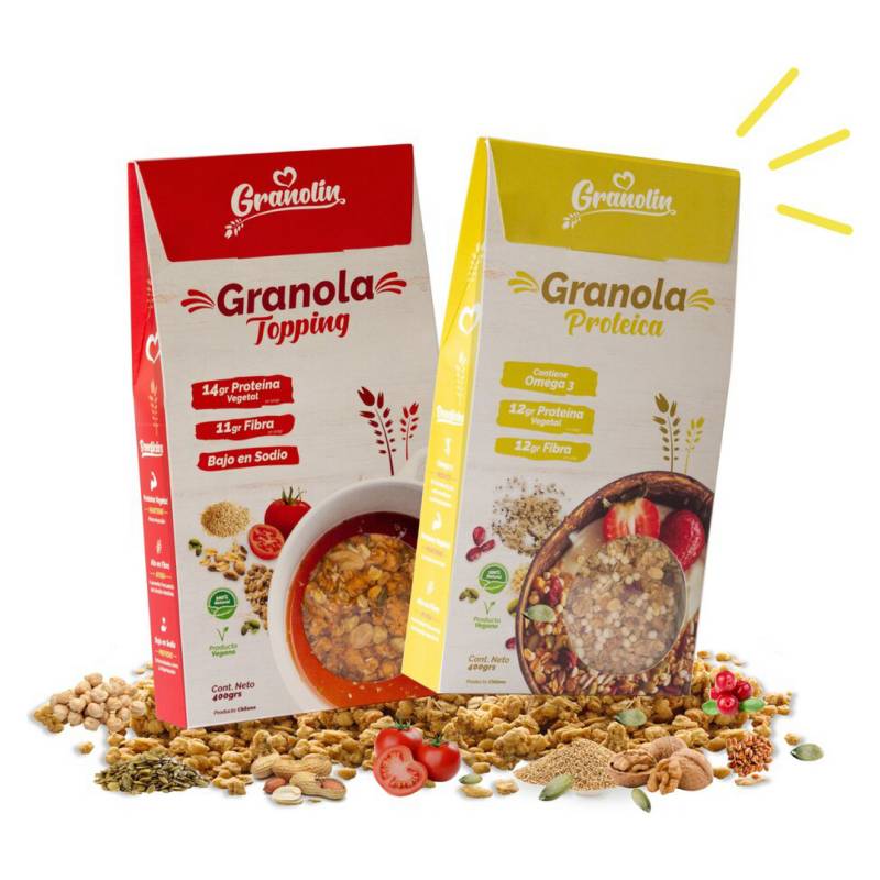 GRANOLIN - Pack Duo Granola - Topping  Proteica