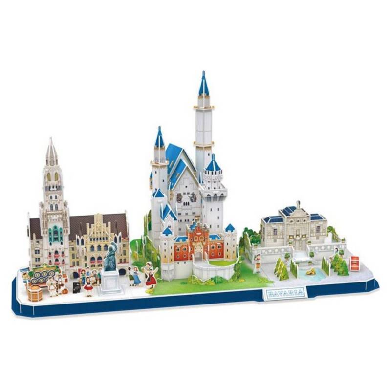CUBICFUN - Puzzle 3D Ciudad Bavaria Alemania Puzzle 3D 178 piezas
