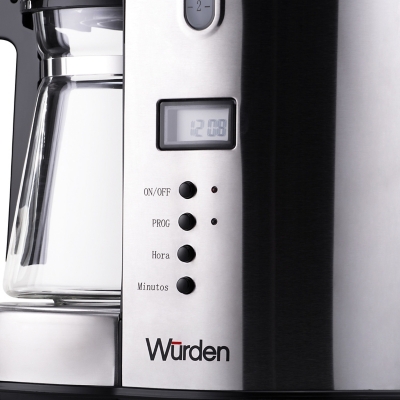 WURDEN Cafetera Programable con Filtro Permanente Wurden WCM-1.5SSDIG