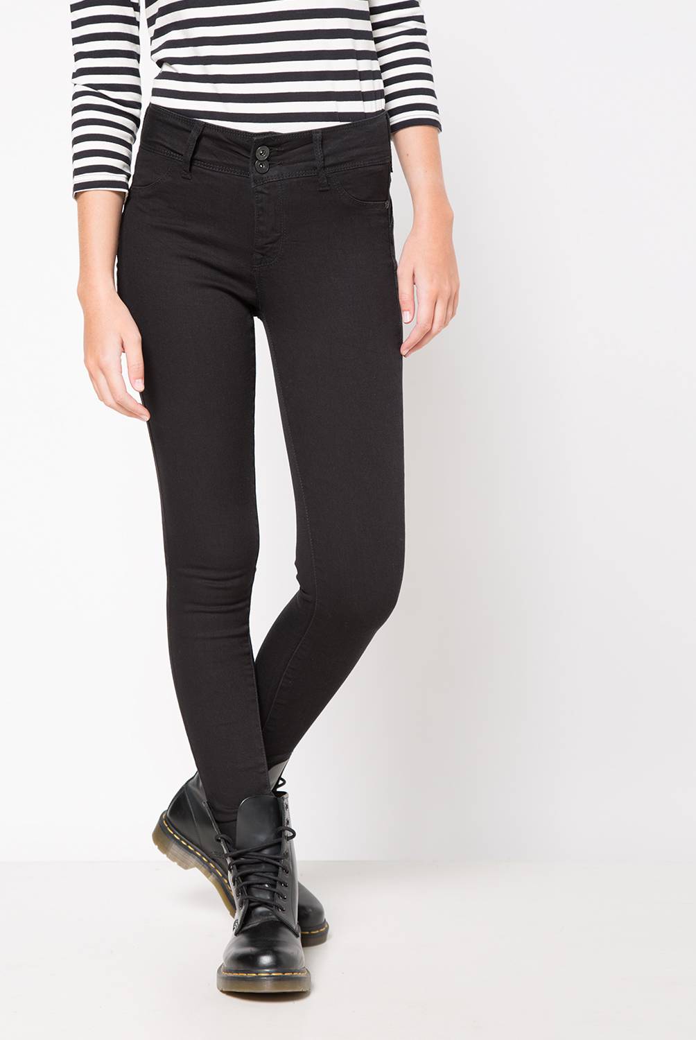 SYBILLA - Jeans Denim Regular Tiro Medio Mujer