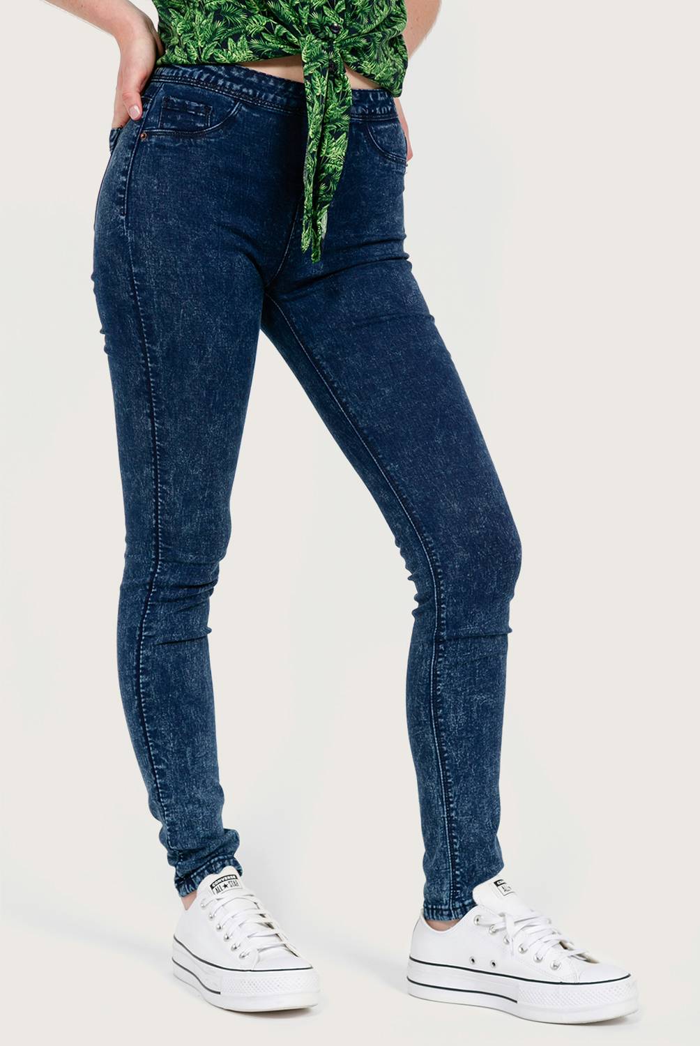 SYBILLA - Sybilla Jeans Skinny Tiro Alto Denim Mujer