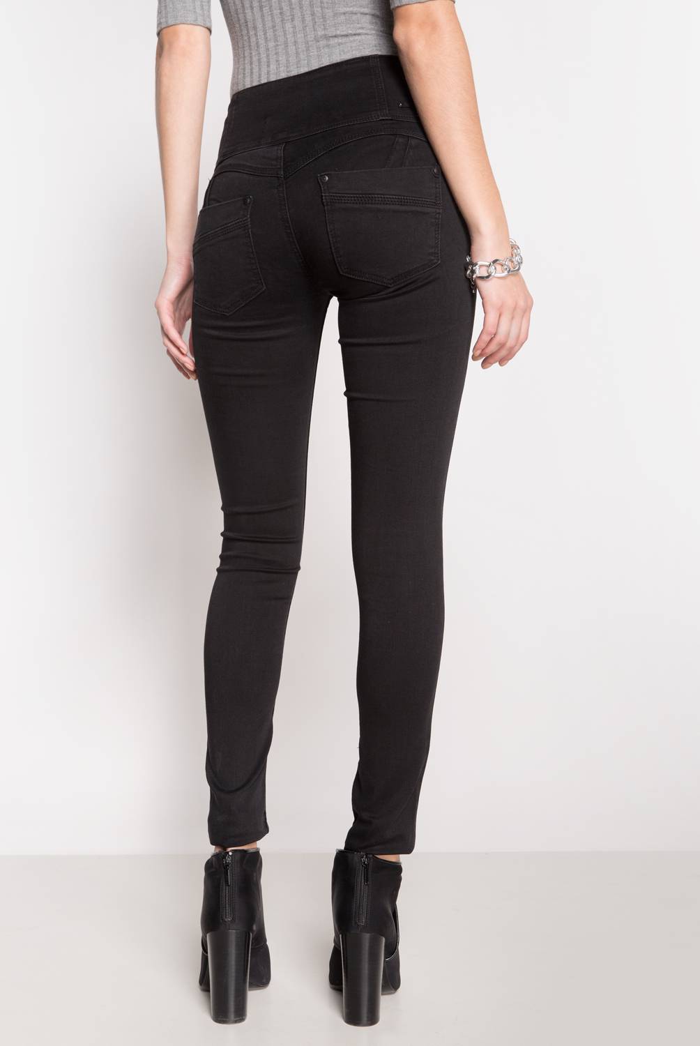 MOSSIMO - Jeans Skinny Tiro  Alto Mujer