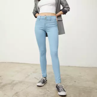 SYBILLA - Jeans Skinny Molly Tiro Medio Denim Mujer Sybilla